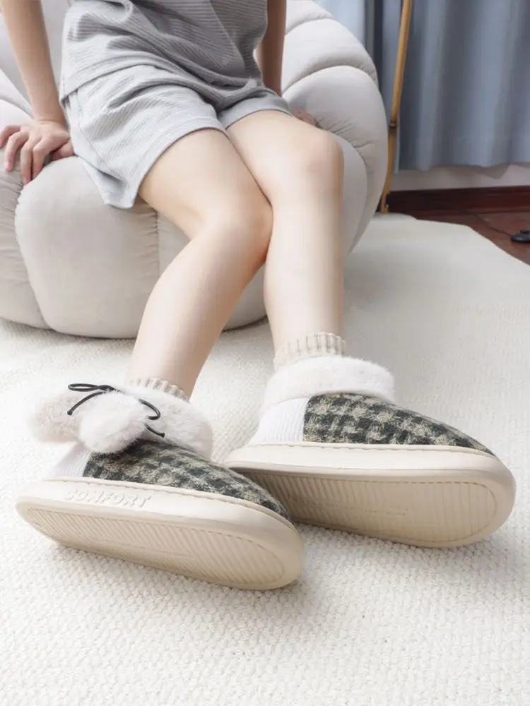 Women Winter Plush Warm Bag Heel Shoes — feature 10