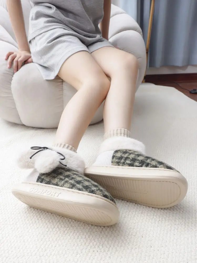 Women Winter Plush Warm Bag Heel Shoes — feature 11