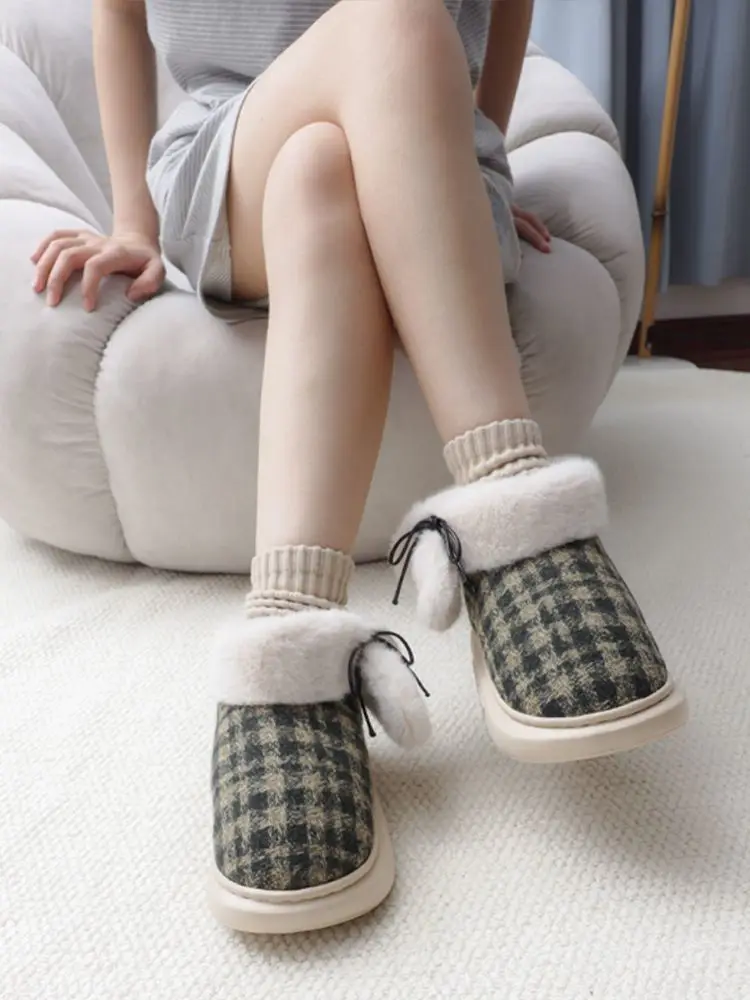 Women Winter Plush Warm Bag Heel Shoes — feature 13