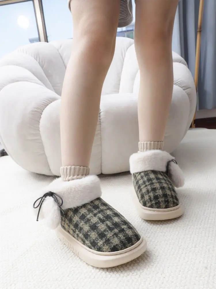 Women Winter Plush Warm Bag Heel Shoes — feature 16