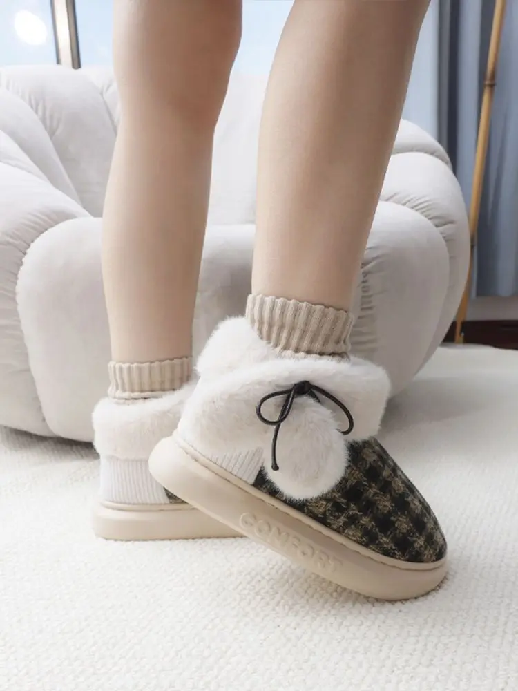 Women Winter Plush Warm Bag Heel Shoes — feature 18