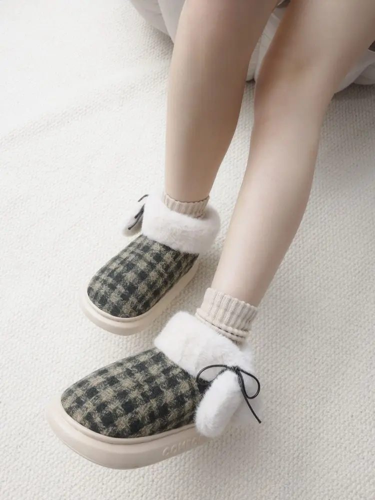 Women Winter Plush Warm Bag Heel Shoes — feature 7
