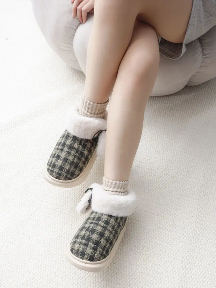 Women Winter Plush Warm Bag Heel Shoes — feature 8