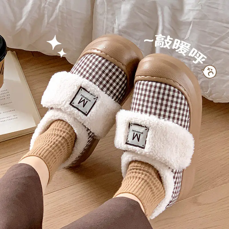 2025 Winter Women's Warm Mesh Slippers with Velcro - Image 6