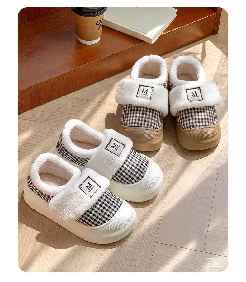 2025 Winter Women's Warm Mesh Slippers with Velcro — feature 10