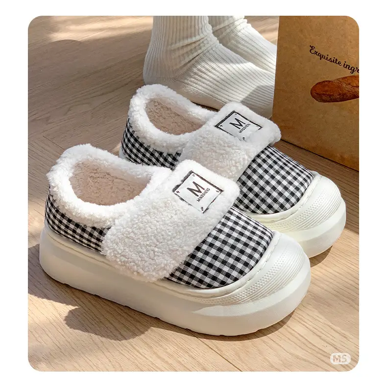 2025 Winter Women's Warm Mesh Slippers with Velcro — feature 12