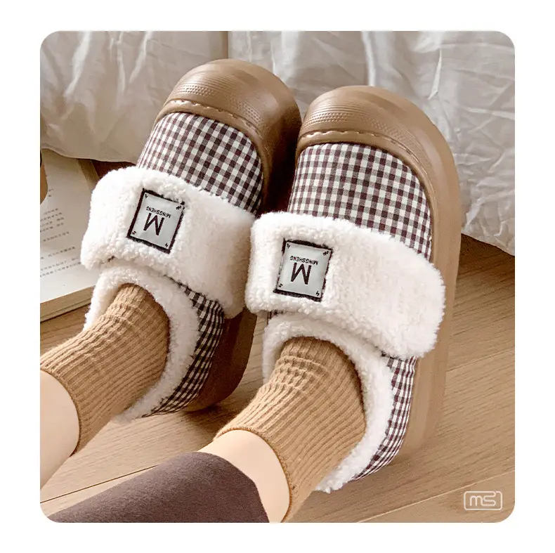 2025 Winter Women's Warm Mesh Slippers with Velcro — feature 16