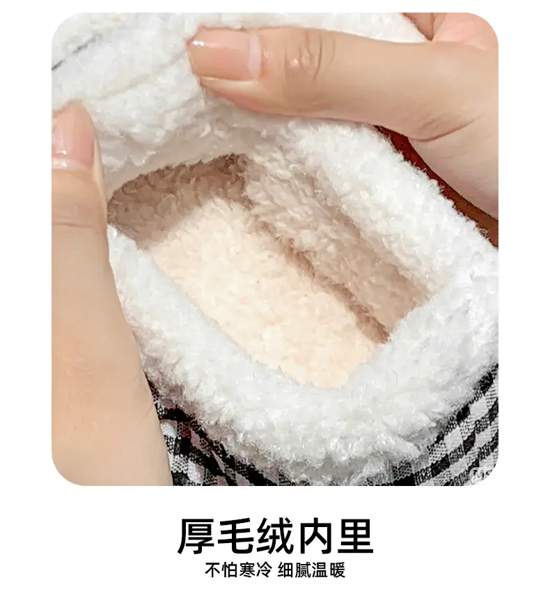 2025 Winter Women's Warm Mesh Slippers with Velcro — feature 2