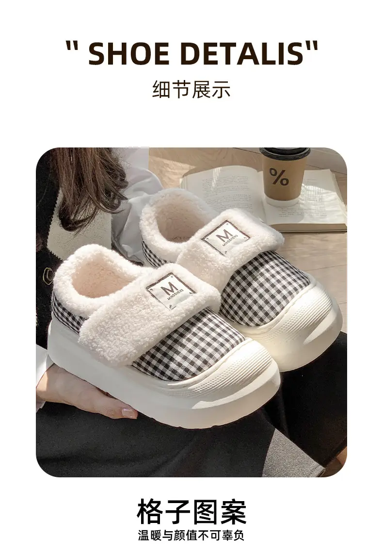 2025 Winter Women's Warm Mesh Slippers with Velcro — feature 6