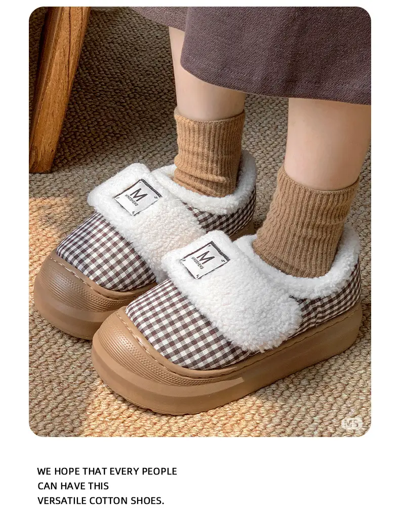 2025 Winter Women's Warm Mesh Slippers with Velcro — feature 7