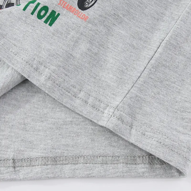 Kids Construction T-Shirt Grey Long Sleeve Baby Boy — feature 6