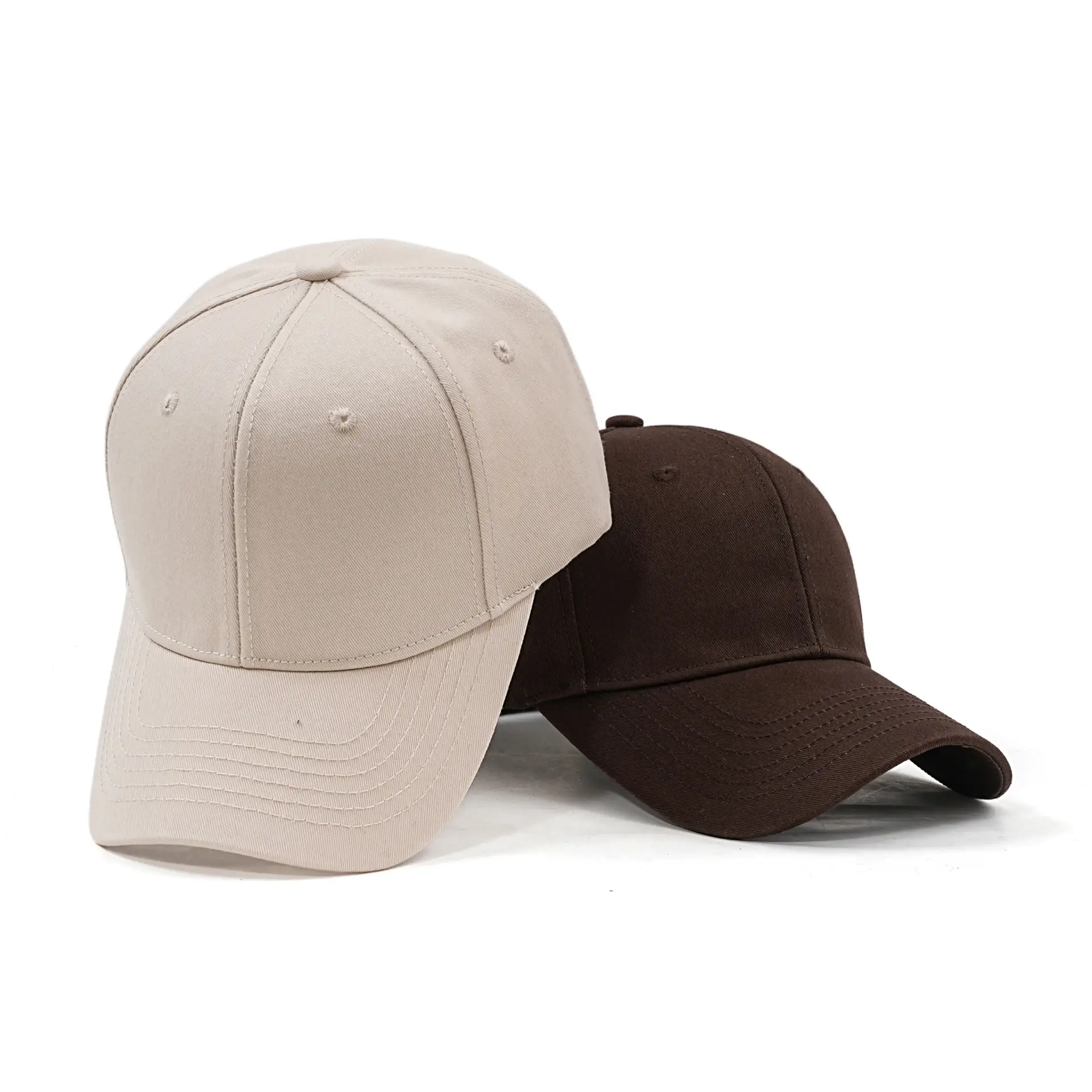 Men Tan Cotton Baseball Cap with Logo - Image 14