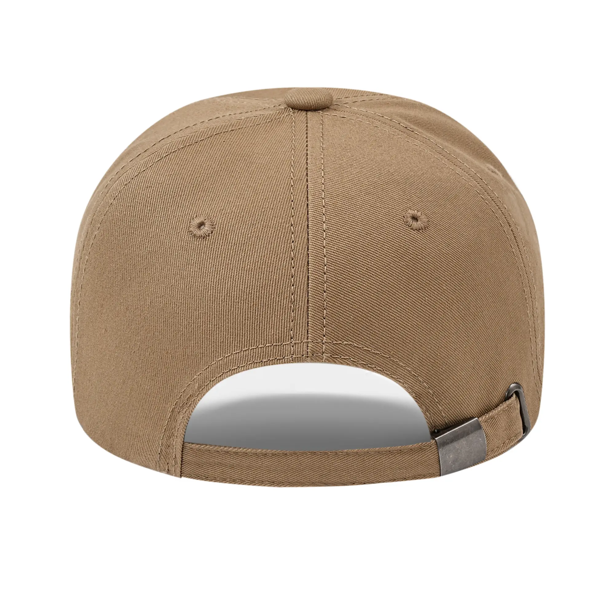 Men Tan Cotton Baseball Cap with Logo - Image 17