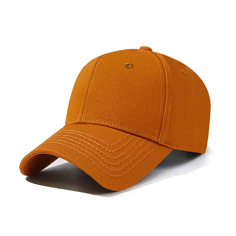 Men Tan Cotton Baseball Cap with Logo - Image 12