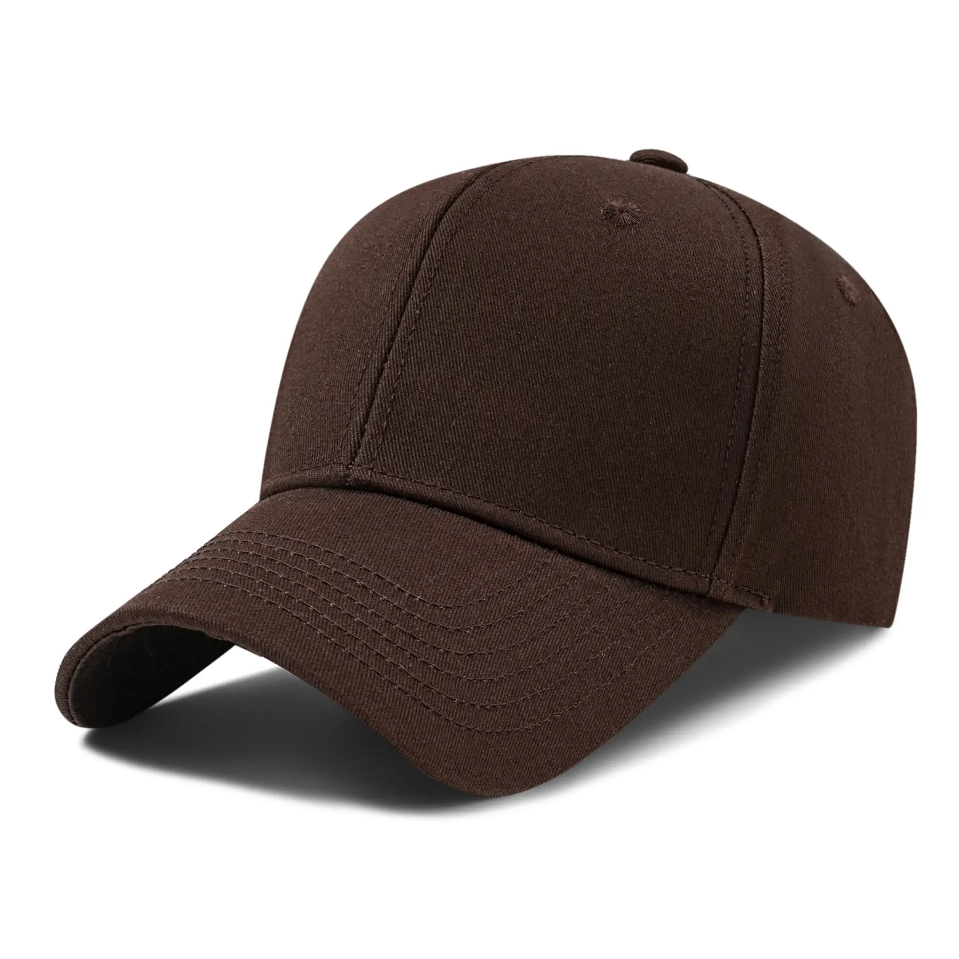 Men Tan Cotton Baseball Cap with Logo - Image 8