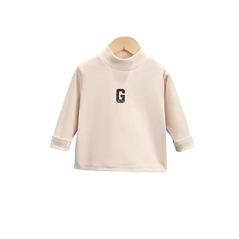 Boys Thermal Base Layer Shirt White Brown Long Sleeve - Image 7