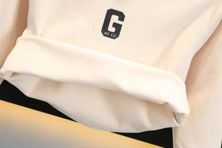 Boys Thermal Base Layer Shirt White Brown Long Sleeve — feature 11