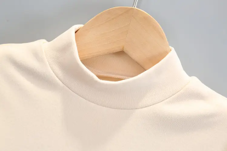 Boys Thermal Base Layer Shirt White Brown Long Sleeve — feature 7