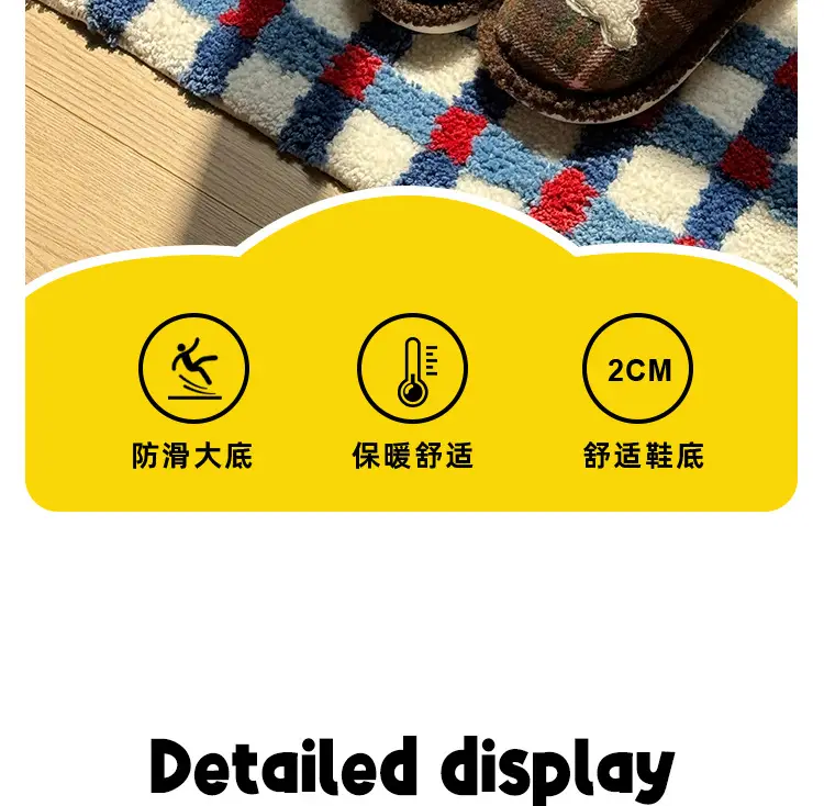 Christmas Tree Cotton Slippers Autumn and Winter Cartoon Cute Indoor Home Non-Slip Furry Slippers Winter Floor Cotton Slippers for Women — feature 12