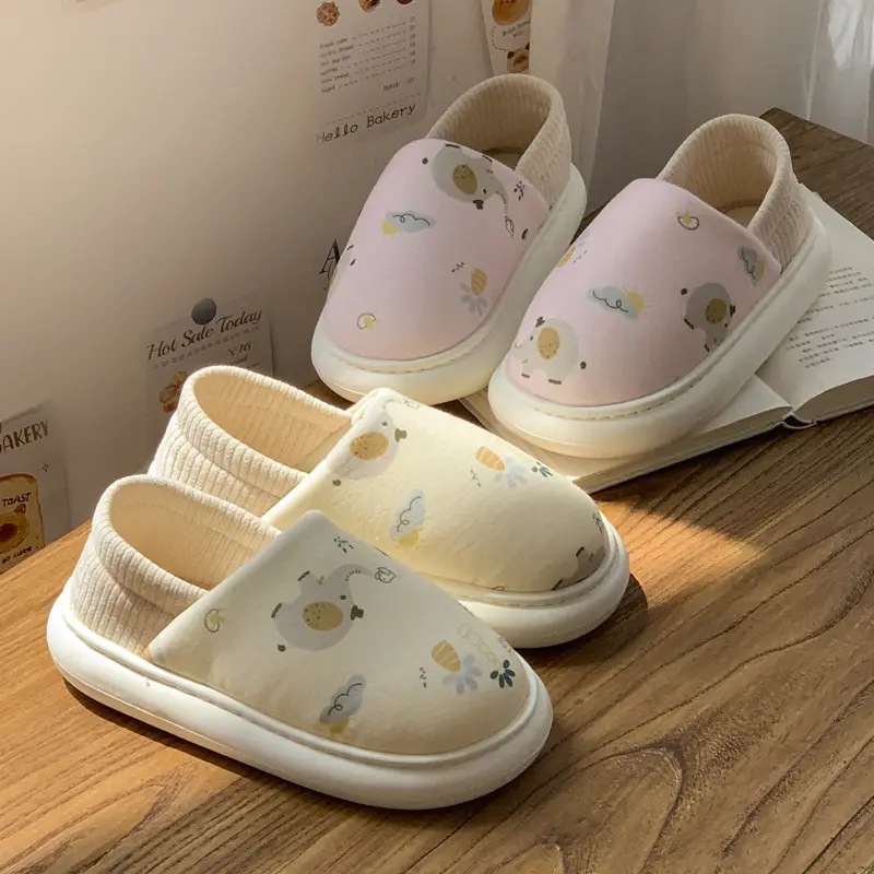 2025 Winter Cotton Slippers Women Warm Non-Slip Fleece Lined - Image 5