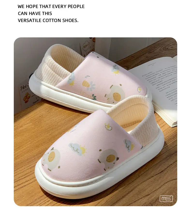 2025 Winter Cotton Slippers Women Warm Non-Slip Fleece Lined — feature 1