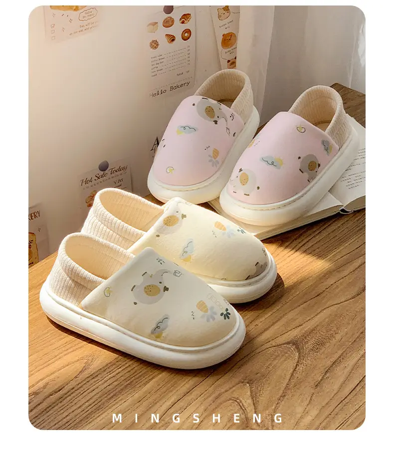 2025 Winter Cotton Slippers Women Warm Non-Slip Fleece Lined — feature 10