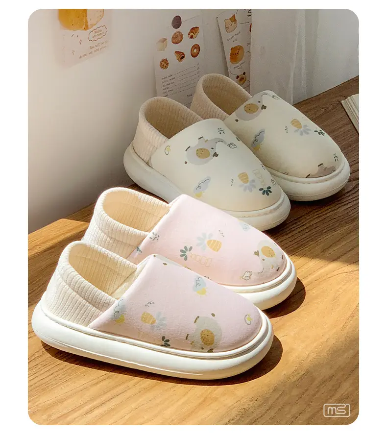 2025 Winter Cotton Slippers Women Warm Non-Slip Fleece Lined — feature 11