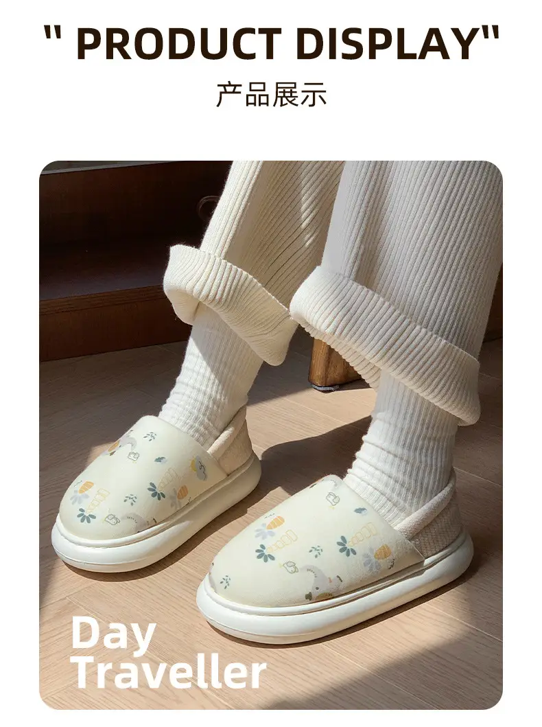 2025 Winter Cotton Slippers Women Warm Non-Slip Fleece Lined — feature 12