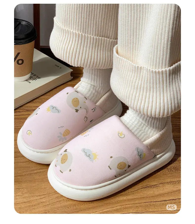 2025 Winter Cotton Slippers Women Warm Non-Slip Fleece Lined — feature 13