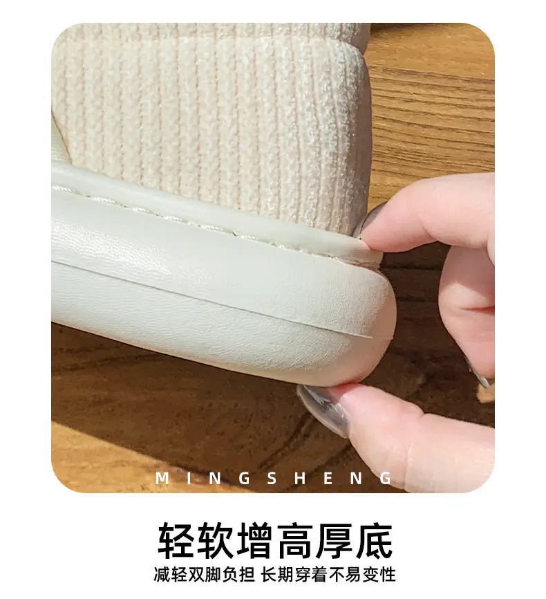 2025 Winter Cotton Slippers Women Warm Non-Slip Fleece Lined — feature 4