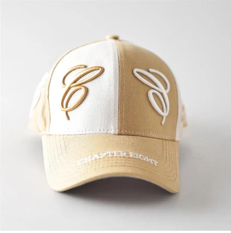 3D Embroidered Baseball Cap for Men Women Beige White — feature 6