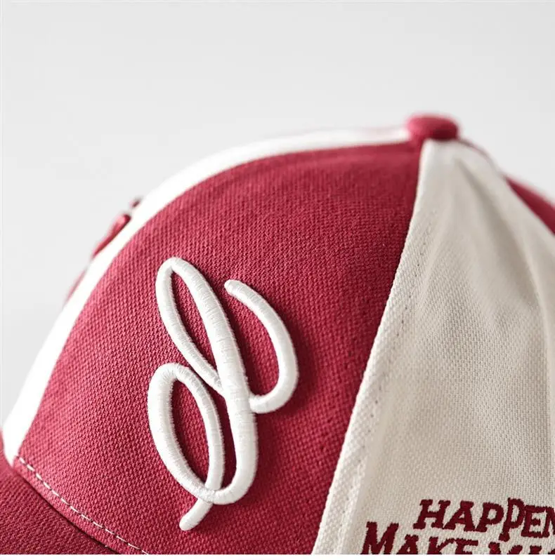 3D Embroidered Baseball Cap for Men Women Beige White — feature 9