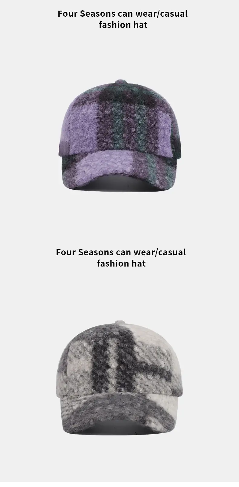 British Style Plaid Newsboy Cap for Women Autumn Winter — feature 10