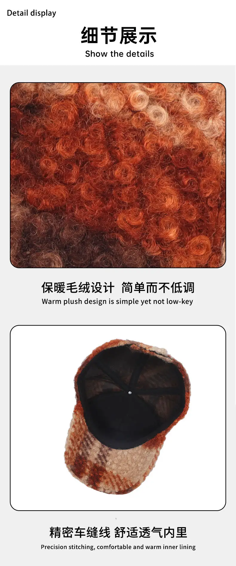 British Style Plaid Newsboy Cap for Women Autumn Winter — feature 12