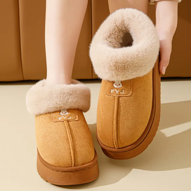 Women's Cotton Slippers with Heel Cover, Winter 2026 New Model, Indoor Home Use, Thick-Soled, Non-Slip, Outdoor Snow Boots for Women - Image 25