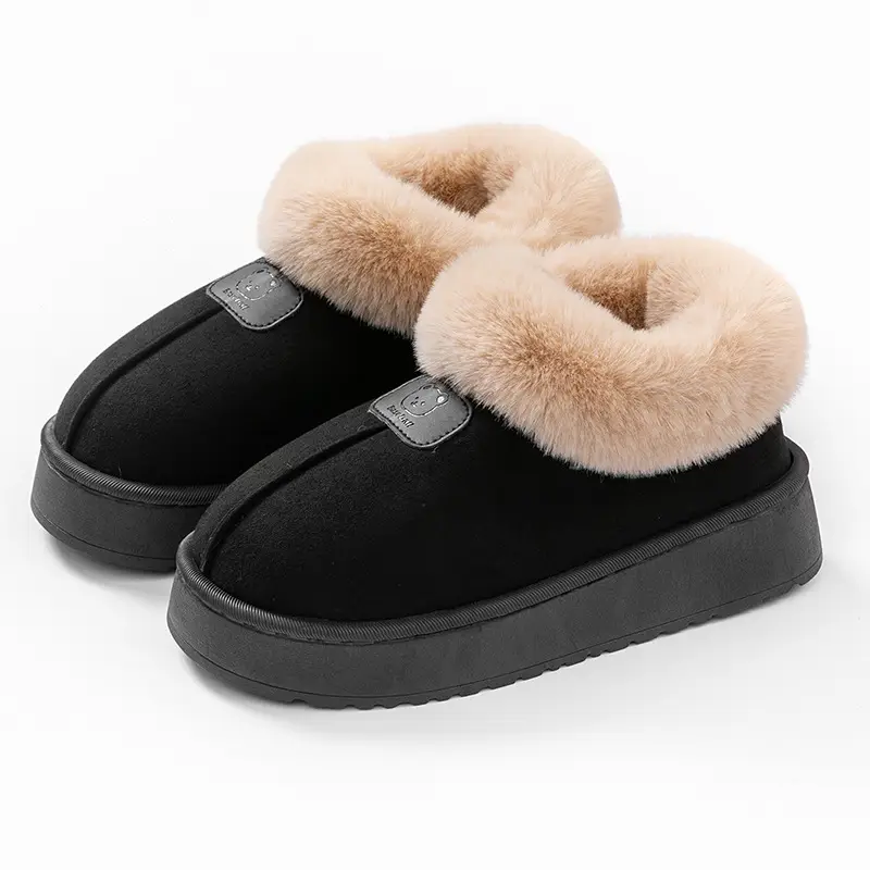 Women's Cotton Slippers with Heel Cover, Winter 2026 New Model, Indoor Home Use, Thick-Soled, Non-Slip, Outdoor Snow Boots for Women - Image 10