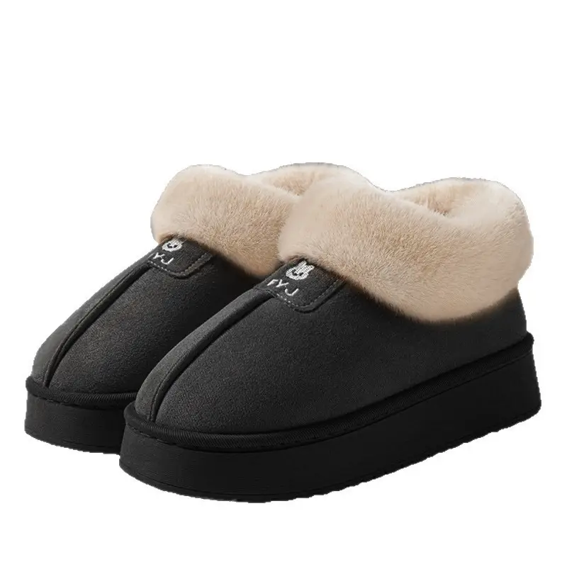 Women's Cotton Slippers with Heel Cover, Winter 2026 New Model, Indoor Home Use, Thick-Soled, Non-Slip, Outdoor Snow Boots for Women - Image 6