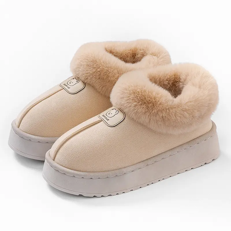Women's Cotton Slippers with Heel Cover, Winter 2026 New Model, Indoor Home Use, Thick-Soled, Non-Slip, Outdoor Snow Boots for Women - Image 7
