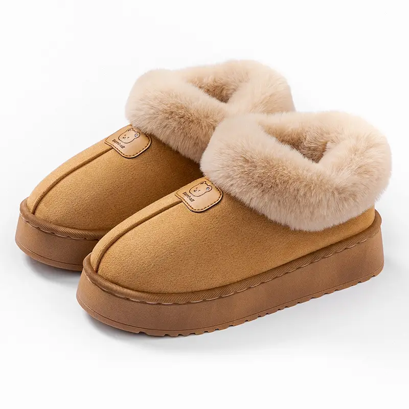 Women's Cotton Slippers with Heel Cover, Winter 2026 New Model, Indoor Home Use, Thick-Soled, Non-Slip, Outdoor Snow Boots for Women - Image 8