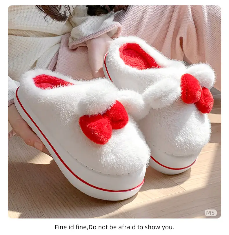 2025 Winter Plush Bow Slippers for Women — feature 11