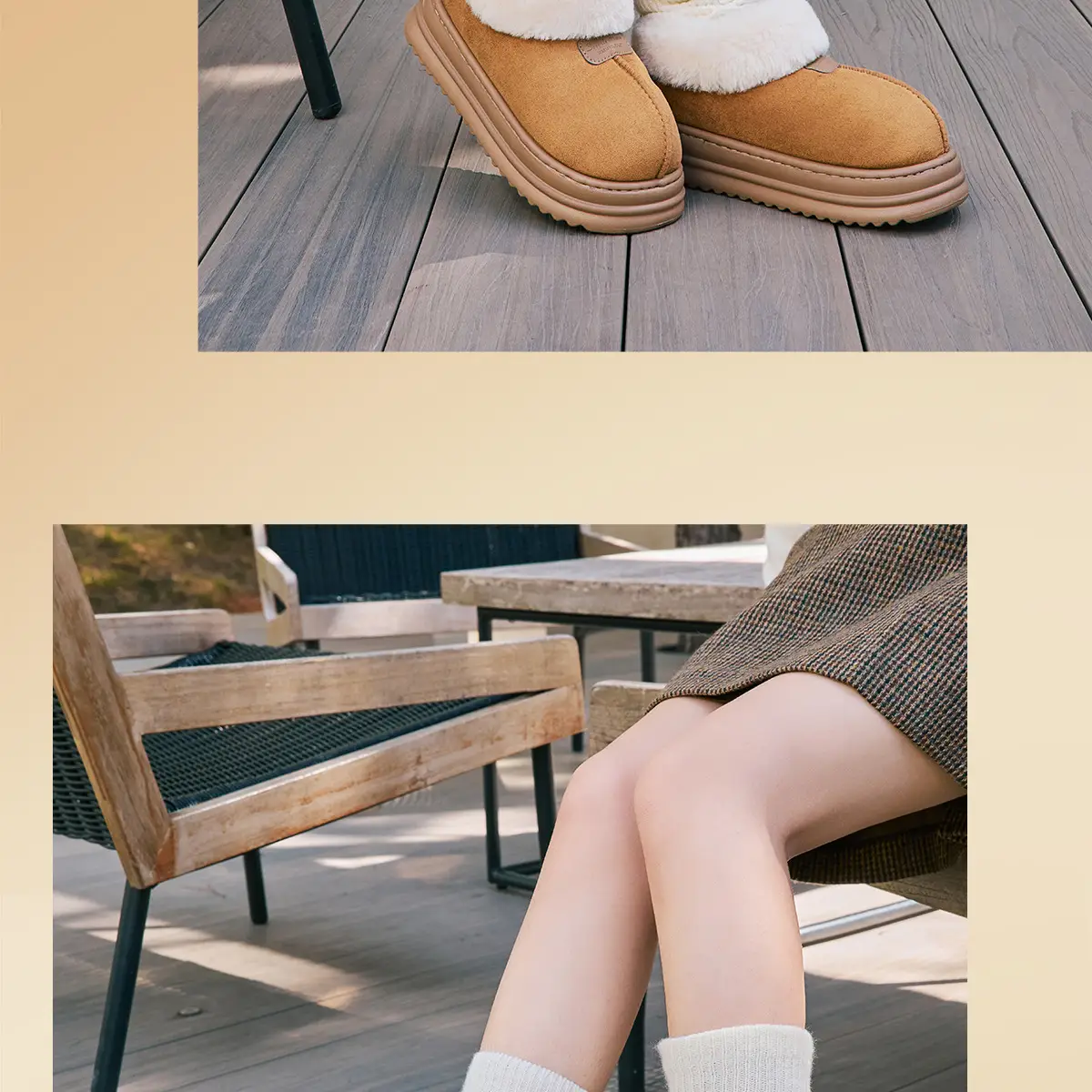 Women Fleece Lined Snow Boots Thick Sole Winter Warm — feature 16