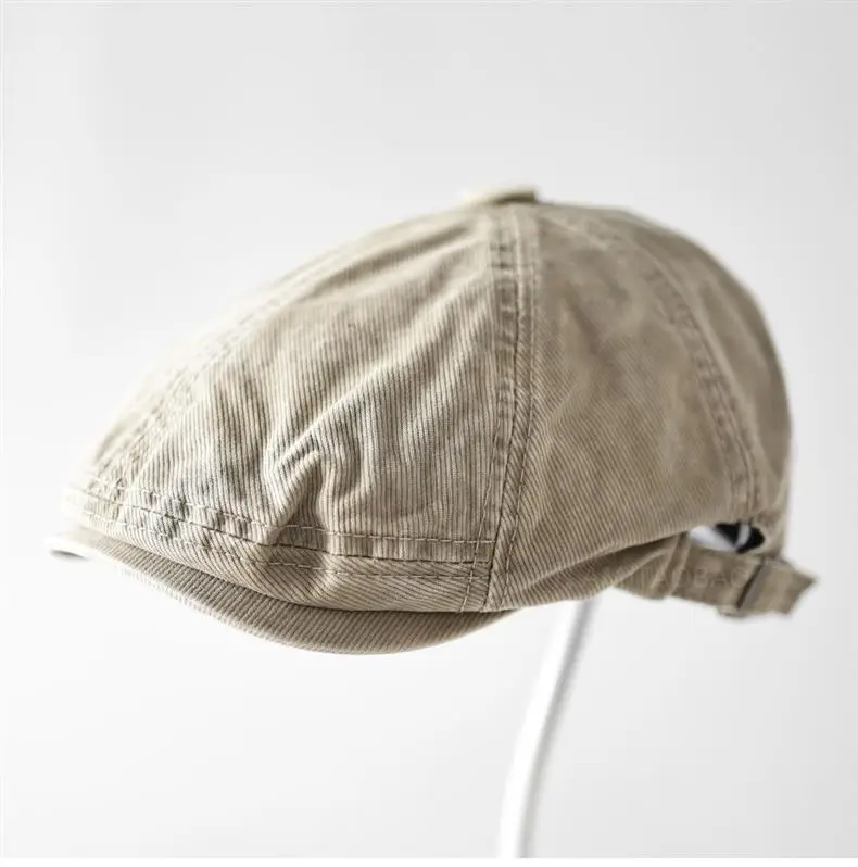 Men Face-Slimming Suncap Black Leather Baseball Cap — feature 2