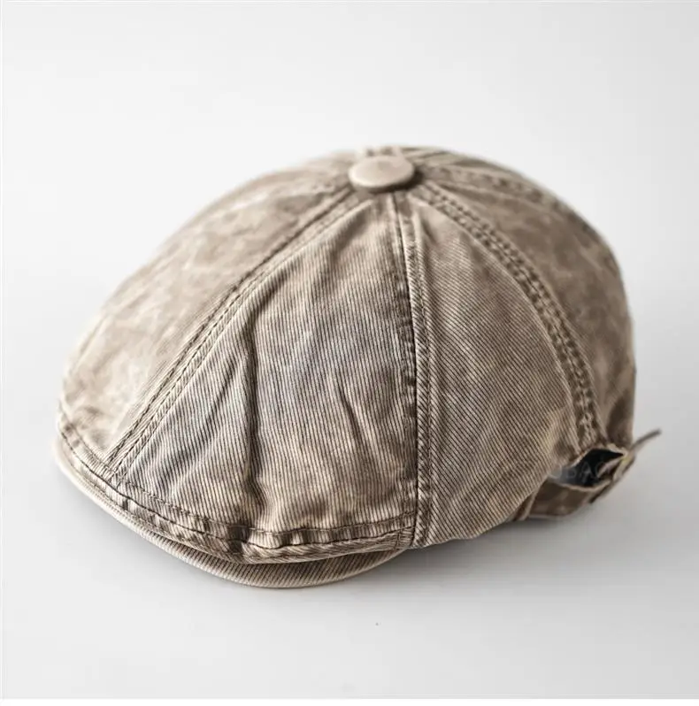 Men Face-Slimming Suncap Black Leather Baseball Cap — feature 3