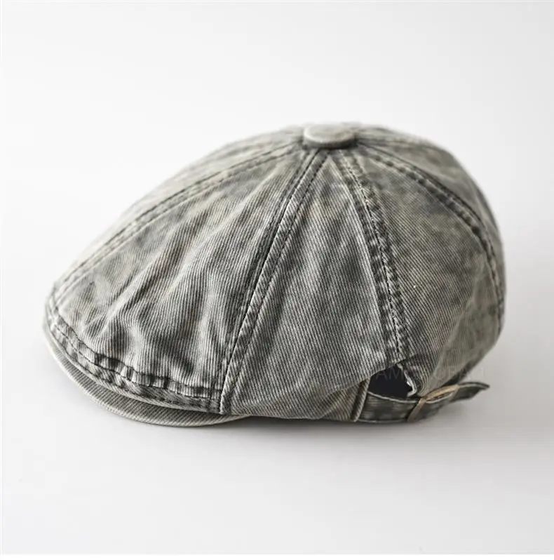 Men Face-Slimming Suncap Black Leather Baseball Cap — feature 6