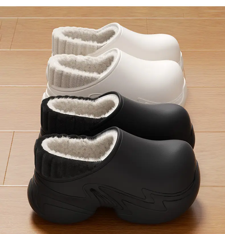 8cm Height-Increasing Waterproof Cotton Shoes for Women, Non-Slip, Warm, Durable Plush Cotton Shoes for Outdoor Wear in Winter — feature 12