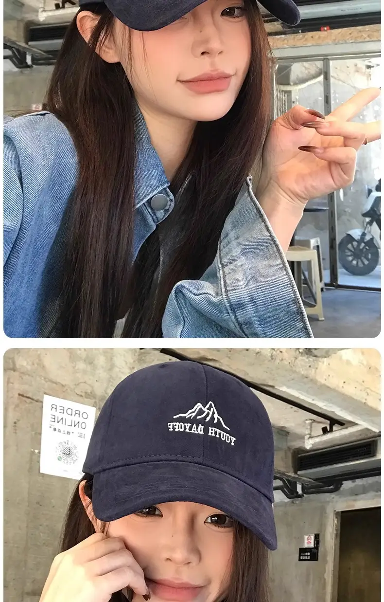 Women Embroidered Wide Brim Hat 2025 New Summer Baseball Cap — feature 7