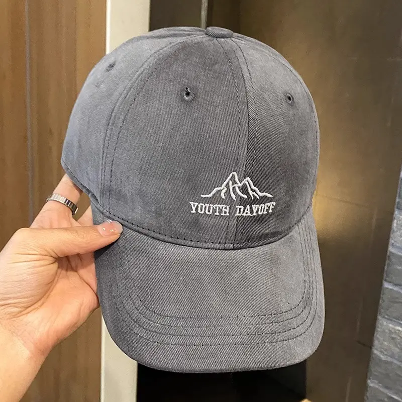 Women Embroidered Wide Brim Hat 2025 New Summer Baseball Cap - Image 5