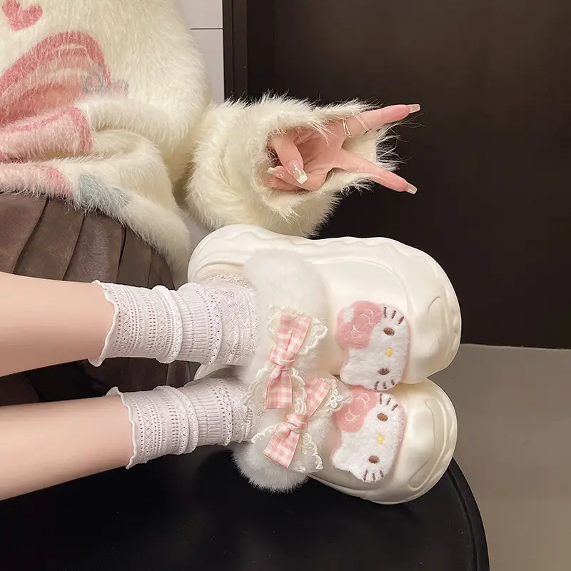 2025 Winter Cute Cartoon Furry Shoes for Women