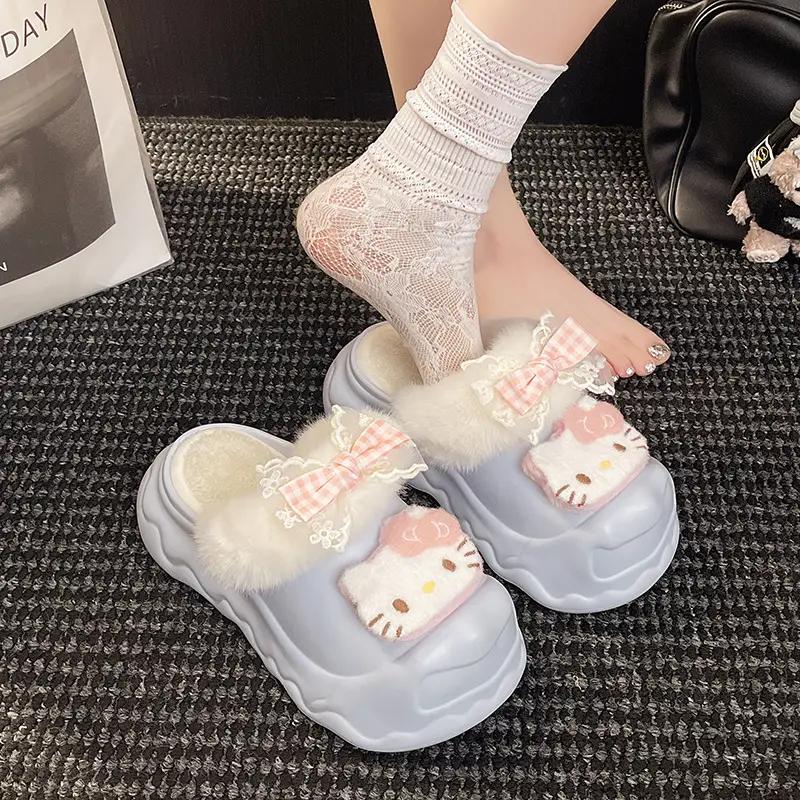 2025 Winter Cute Cartoon Furry Shoes for Women