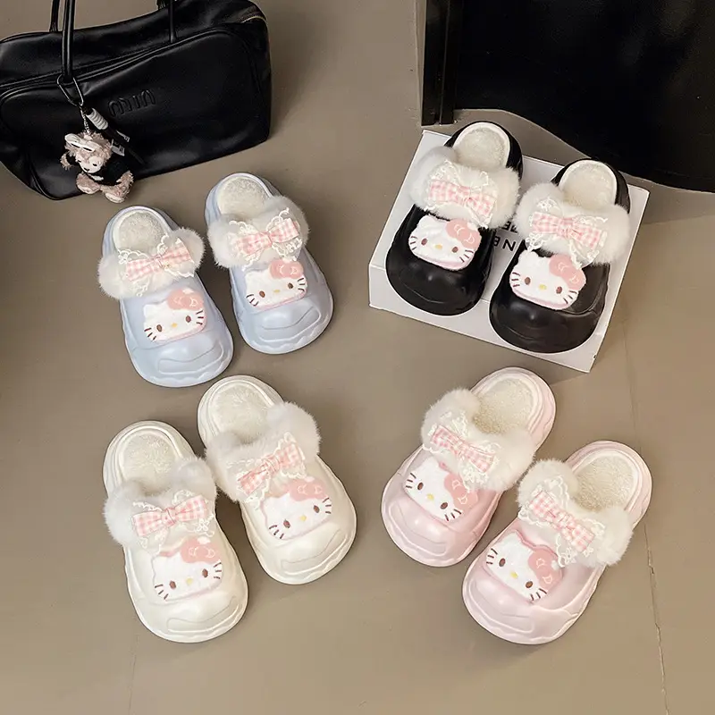 2025 Winter Cute Cartoon Furry Shoes for Women